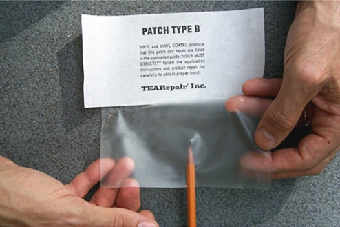 TEAR-AID Vinyl Repair Kit, Type B Clear Patch for Vinyl and Vinyl-Coated
